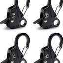 Quick Release Boat Fender Clip Boat Bumper Clip (Black)