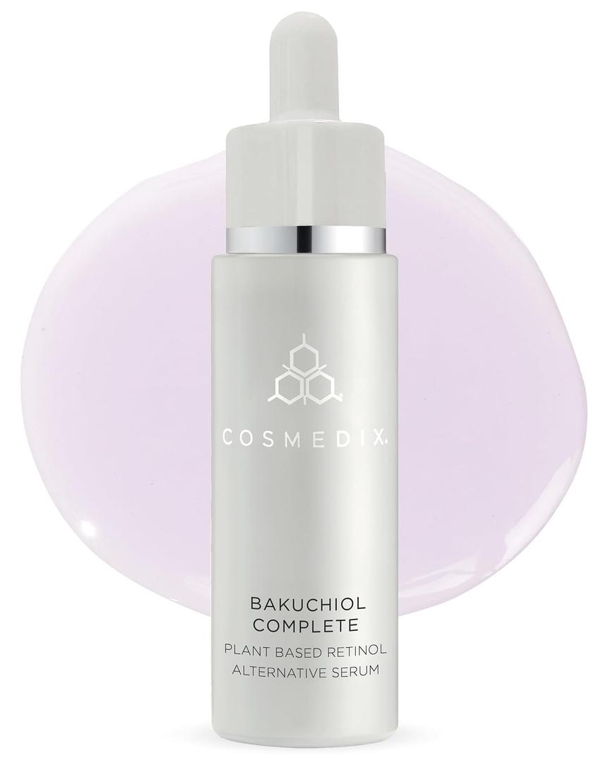 COSMEDIX Bakuchiol Complete Plant-Based Retinol Alternative Face Serum - Hydrating Serum for Fine Lines, Wrinkles & Uneven Skin Tone - Facial Skin Care for Brighter, Firmer & Fresh-Looking Skin