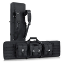 DULCE DOM Soft Double Rifle Bag, Gun Case Storage & Transportation, Long Gun Bag Portable Tactical Backpack Carrying with Molle for Shooting Range Hunting Outdoors, 32'' 