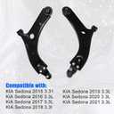 GXARTS Lower Front Left and Right Control Arm with Ball Joint 54501-A9100 54501-A9200 Compatible With KIA Sedona 3.3L 2015 2016 2017 2018 2019 2020 2021