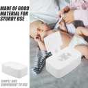 Refillable Plastic Wipes Dispenser Box with Lid Portable Wet Tissue Holder for Baby and Adult Use Non-Slip One-Hand Operation Storage for Living Room Kitchen Bathroom Bedroom