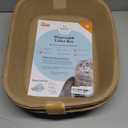 Kitty Sift Disposable Cat Litter Box Large, 6 Count, Durable Portable for Travel and Home, Eco-Friendly Disposable Litter Box Controls Odor