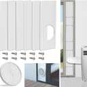 LBG Products Portable Air Conditioner Sliding Door Kit,Adjustable Length Sealing Plates Up to 90 inches,Sliding Door AC Vent Kit for Exhaust Hose, Universal for Ducting with 5 inches Diameter