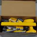 Lehoo Castle Kids Tool Set with Electric Toy Drill and Tool Box, Construction Toys for 3 Year Old Boys Birthday Gift, Pretend Play Toddler Tools for 3-5 Years Old (Yellow)