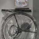 16" Black Drum Pendant Lighting Kitchen Island 3-Light Modern Farmhouse Chandelier with White Fabric Shade Rustic Hanging Light Fixtures for Dining Room Hallway Bedroom Foyer