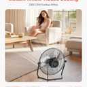 VEVOR Floor Fan, 3 Speeds High Velocity Heavy Duty 14 Inch Industrial Fan, 2560 CFM 360 Adjustable Tilt 19.69 ft/sec Airflow Large Metal Fan, for Home, Gym, Office, Garage, Commercial Shop & Bedroom