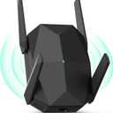 2026 AX3000 WiFi 6 Extender Signal Booster, Multi-Link Connectivity Internet Extender WiFi Booster for Home, Dual Band Long Range WiFi Repeater, Up to 19000 Sq. Ft., (Black)
