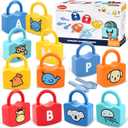 Alphabet Learning Toys, Lock and Key Toddler Toy for Ages 2-4, Preschool Learning Activities, Kindergarten Classroom Must Haves, ABC Montessori Toys for 3 Year Old