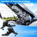 Front Hood Hinge for Lexus IS250 IS350 2006-2015 No.5341053020/5342053020 Front Left Right Driver and Passenger Side Hood Bonnet Hinge Assembly 1 Pair