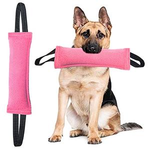 Clysoru Tug of War Dog Toy Bite with 2 Strong Handles Made of Durable Tear Resistant Strong Stitches