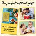 To My Daughter Leather Journal Notebook Gifts From Dad Mom,Yellow A5 Lined Leather Journal Notebook,200 Pages 100 Gsm Thick Ruled Paper With Pen,Birthday Christmas Gifts (Daughter Yellow)