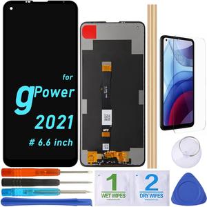 LCD Screen Replacement Touch Display Digitizer Assembly for Motorola Moto G Power 2021 XT2117 XT2117-3 xt2117-4 G10 Power (6.6 in-Black)