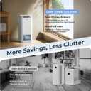Afloia Air Purifier and Humidifier Combo in One-Cool Mist Evaporative for Home Bedroom Large Roome up tp 3000ft, with Humidity&Air Quality Sensor, Remove Pets Hair Mold Dust Odor Pollen Smoke, White