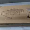 VYM 14 Inch Queen Bed Frame, Steel Support, Anti-Slip, Easy Assembly, White