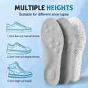 2Pairs 2026 New Upgraded 4D Cloud Insoles Men & Women, Memory Foam Cloud Insoles Anti-Fatigue, Automatically Adapt to Foot and Shoe Shape, Fit Arch Support for Foot Pain Relief and Fatigue Reduction, Size: Men 7-8/Women 8.5-9.5