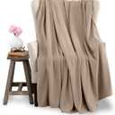 Vellux King Size Microfleece Blanket | Fleece Bed Blanket | All-Season Comfort | Supersoft Lightweight | Plush Throw Blanket for Bed Couch or Sofa | Pet-Friendly | Nutmeg