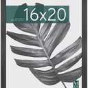 MCS Studio Gallery 16x20 Poster Frame Black Woodgrain, Vertical & Horizontal Wall Hanging Large Picture Frame for Photos, Posters & Art Prints (1-Pack)