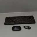 Black Light Up Keyboard and Mouse Wireless,Cute 2.4Ghz Cordless Rechargeable Transparent Backlit Keyboard,15 Backlight Effects,Volume Knob,RGB Mouse with 3 DPI for Mac Computer PC Laptop Desktop iPad (Black Wireless Backlit Transparent Keyboard Mouse)