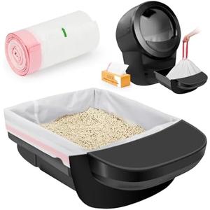 SZEE 20 Pack Litter Robot 4 Waste Bags, Drawstring Litter Box Liners, Cat Litter Bags for Automatic Litter Box 2 pack