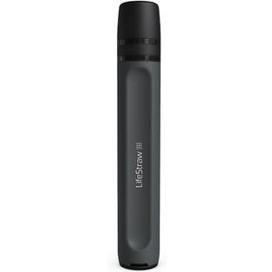 LifeStraw Peak Series - Personal Water Filter Straw for Backup Filtration, Emergency, Survival, and Ultralight Hydration, BPA-Free, Dark Mountain Gray