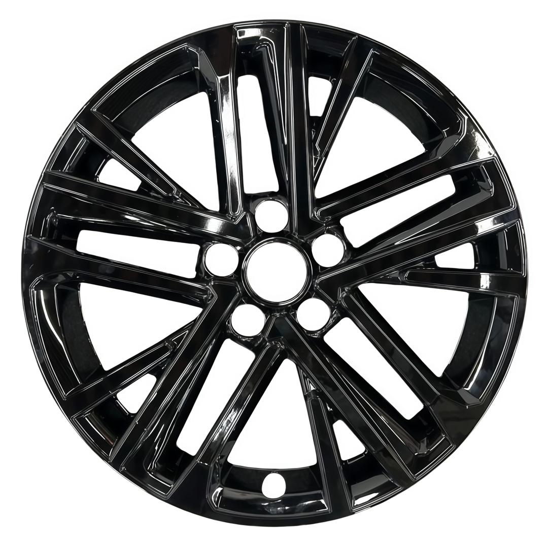 WEISIGAO 18 Inch Silver and Black Wheel Covers Compatible with 2025-2026 Toyota Camry, Two-Tone ABS Wheel Skins for Factory Alloy Wheels, Set of 4