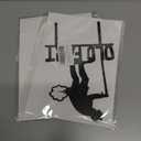 2 x Acrylic Old Man & Woman Birthday Cake Topper - Humor Decoration, Black