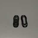 Carbon Fiber Key Fob Cover for Porsche EV Taycan Macan 911 Electric New Version Remote 2024 2025 (Black)