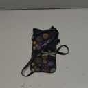 Neoprene Small Crossbody Bag with Adjustable Strap Water-Resistant Portable Cellphone Pouch for Travel, Outings (Boho Flower Dragonfly Black)