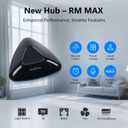 Broadlink RM MAX Smart Home Hub, Wi-Fi & BLE Universal Remote for IR/RF Devices, Compatible with Alexa & Google Home, Easy Setup, RF Hub for TV, AC, Blinds
