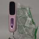 2026 New Go Brush Pro for Short Hair, Portable Straightener Brushs for Travel, with LCD Temperature DisplayFast Heating Cordless Styling Tools (Pink)