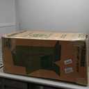 BestOffice Bar Stools Set of 2, Adjustable PU Leather Swivel Barstools, Modern Counter Stools with Back and Footrest, Counter Height Barstools for Bar, Kitchen and Dining Room (Black)