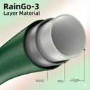 USTAR 3" x 100 FT Pool Backwash Hose, Heavy Duty Pool Drain Hose Reinforced 3-Layer PVC Lay Flat Discharge Hose with Clamps,High Pressure Burst Proof,Weather & UV Resistant Sump Pump Drain Hose