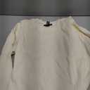 Forever 21 Womens Thermal Long-Sleeve Top (Small, White)