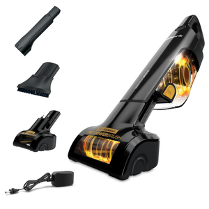 Shark UltraCyclone Pet Pro Plus Cordless Hand Vacuum, Powerful Suction, Handheld Vacuum for Car & Home, Pet Power Brush, Crevice Tool, Scrubbing Brush, XL Dust Cup, Black, CH951