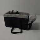 Center Console Dog Car Seat for Small Dogs,Washable Foldable Console Booster Seat for Puppy Car Seat with Safe Protection Hooks Adjustable Straps and Storage Pocket Pet Up to15lbs