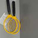 2 Pack Electric Fly Swatter, Bug Zapper Racket for Indoor Pest Control, Handheld Insect Killer Bat Battery Powered Electric Mosquito Swatter for Outdoor and Home