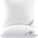 MIULEE 26x26 Inch Euro Pillows Inserts, Pack of 2 Down Alternative Virgin Filling Comfy Support Throw Pillows for Sofa Couch Bed