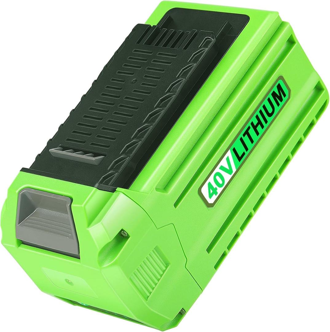 40V 6.0Ah Lithium-ion Battery Replacement for Greenworks 40V Battery 29472 29462 29252 20202 22262 25312 25322 20642 22272 27062 21242 G-Max Cordless Power Tools(NOT for GEN 1)