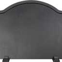 Firebacks for Fireplace-Iron Fireback with Feet, Fireplace Heat Reflector, Fireplace Back Plates, Heat-Resistant Material with Minimalist Look for Wall Protection (22.5inch)