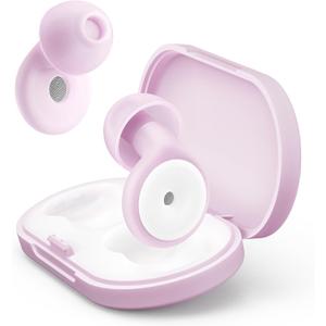 4 Sizes of Eartips Silicone Soft Reusable EarPlugs, for Sleep Concert Noise Sensitivity with Case