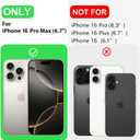 LOVE 3000 Designed for iPhone 16 Pro Max Case, Premium Silicone with [Soft Anti-Scratch Microfiber Lining] Shockproof Protective Phone Case for Men Women Girls 6.9", Cedar Green