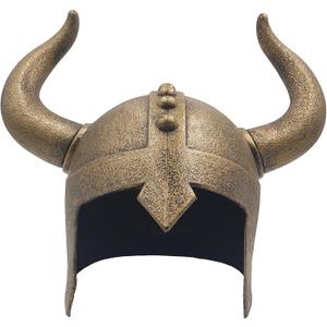 LOOYAR Kids Medieval Viking Horned Helmet Berserker Soldier Warrior Costume Hat Toy for Battle Play Halloween Cosplay (Bronze)