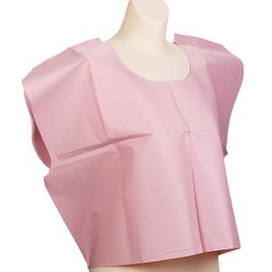 TIDI Choice Capes, Mauve (Pack of 100) ― Tissue/Poly/Tissue ― Short-Sleeve, Open-Back Exam Capes ― Short, Disposable Medical Gowns ― Standard Size (30” x 21”) ― Latex-Free Medical Supplies (910516) (Pink, M)
