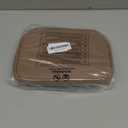 Prite Makeup Bag, Large Capacity Portable Travel Cosmetic Bag, Waterproof Makeup Organizer for Women with Handle and Divider (001 Brown)