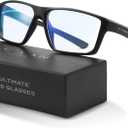 Titan Gaming Glasses, Anti Blue Light Glasses Men, UV400 Protection Blue Light Blocking Glasses for Computer Eye Strain