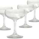 Martini Glasses set of 4, Cocktail Glasses 7oz Crystal Martini Coupe Glasses Blown Glass for Martini, Champage,Whsiky,Cocktail, Gift for House Warming/Wedding/Party/Valentine
