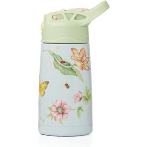 Lenox 895741 Butterfly Meadow Light Blue Stainless Steel Kids Water Bottle