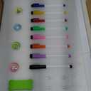 Calendar Whiteboard for Wall, TANKEE 17x13 Inches Whiteboard Calendar Cork Board Combo, Small Magnetic White Board with Wood Framed, Hanging Dry Erase Board for Kitchen Home Office School Planner