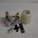 PUSU LED Cordless Gold H9.6 inch Small Wall Sconces Set of 2, Rechargeable 5200mAh Battery Operated Fabric Wall Lamp with Remote, Lighting for Living Room, Bedroom, Hallway, Bathroom, Stairs, Kitchen