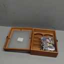 Anxiety Bookshelf  Mini Books Display for Stress Relief and Fun Decor, Perfect Decorative Miniature Library for Book Lovers, Ideal for Home Decor, Office Dcor, and Thoughtful Gift - Walnut